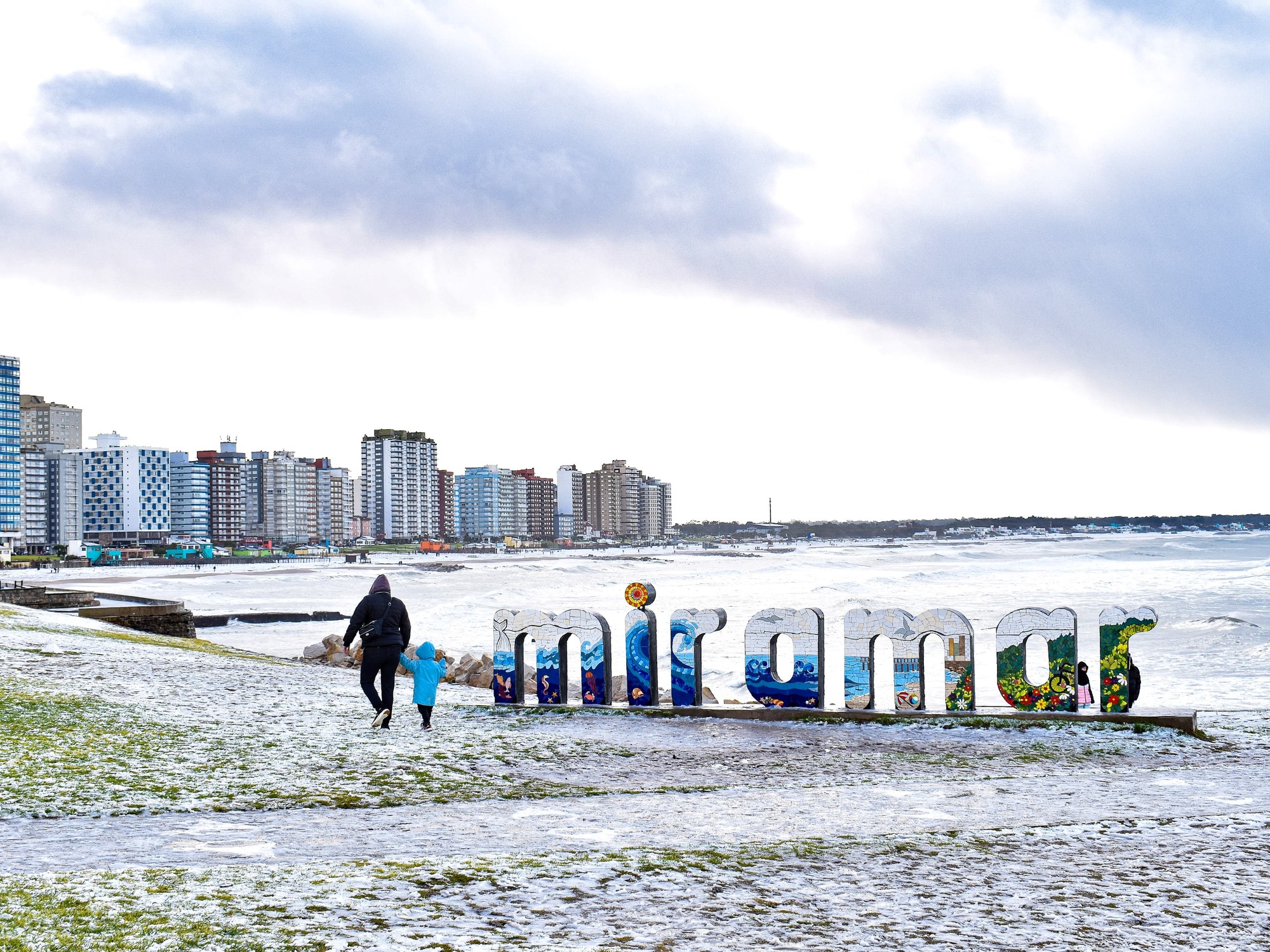 Nevó en la Costa - Clarín