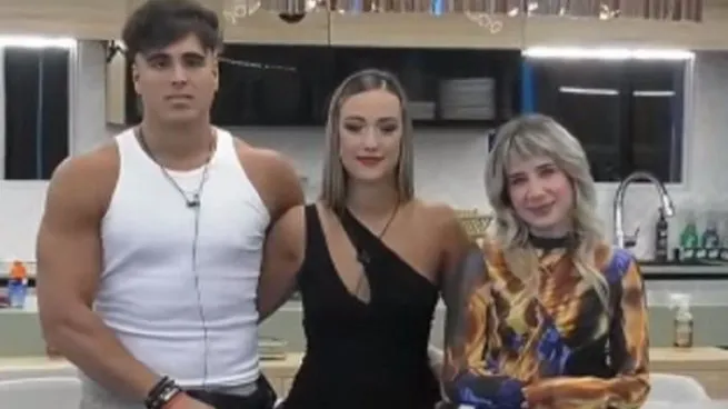 Mauro, Florencia y Paloma fueron los últimos en salir de la placa positiva (Foto: Telefe. Gran Hermano)