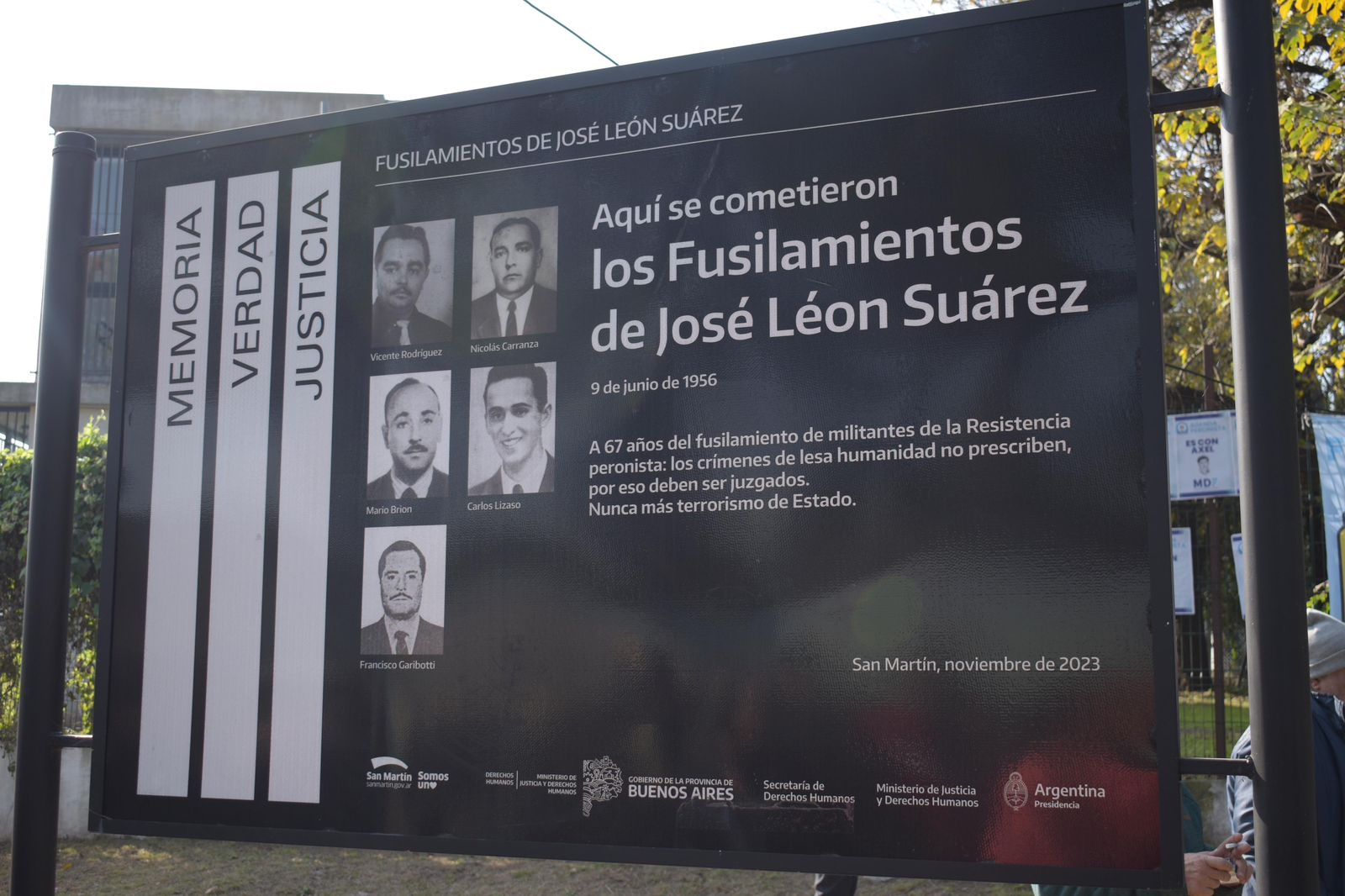 Memoria, verdad y justicia: el eco de aquella madrugada aún vive en San Martín. 