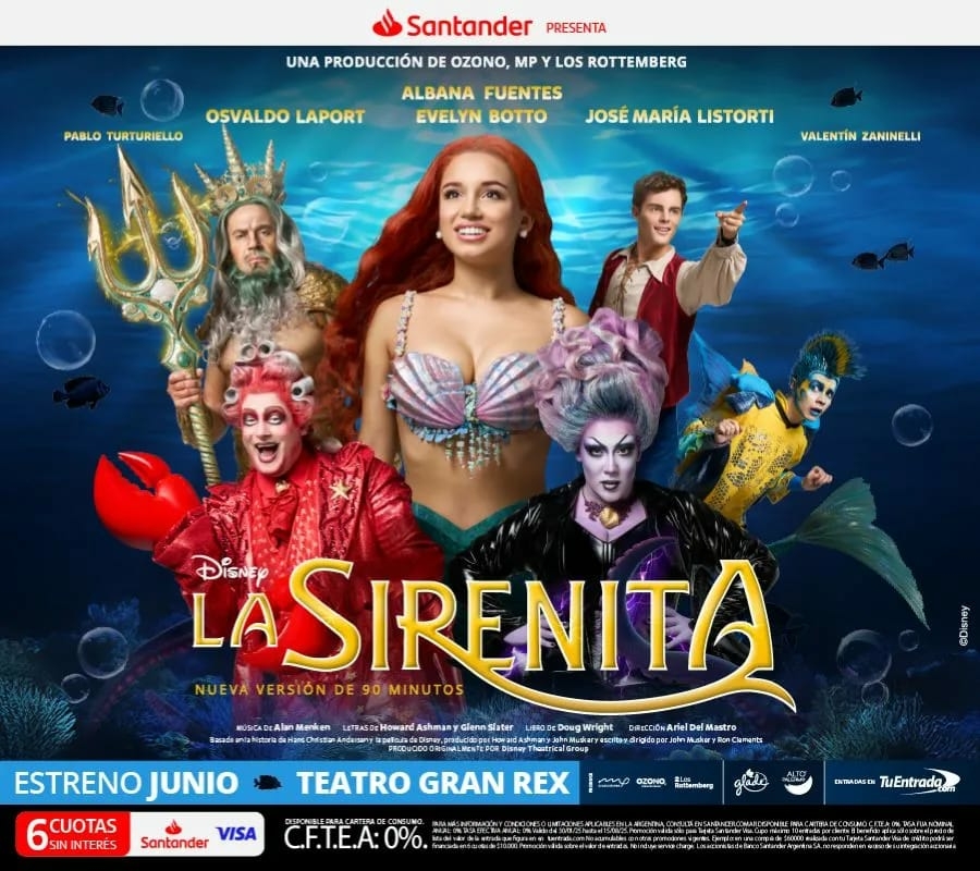 La Sirenita en el Teatro Gran Rex  