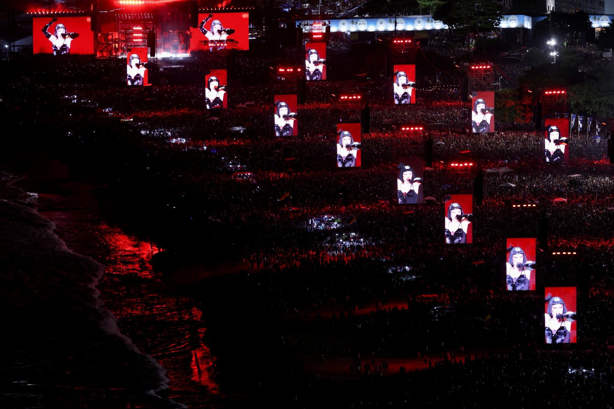 2,5 millones de espectadores en Copacabana en el show de Lady Gaga - @allurequinn usuario de X